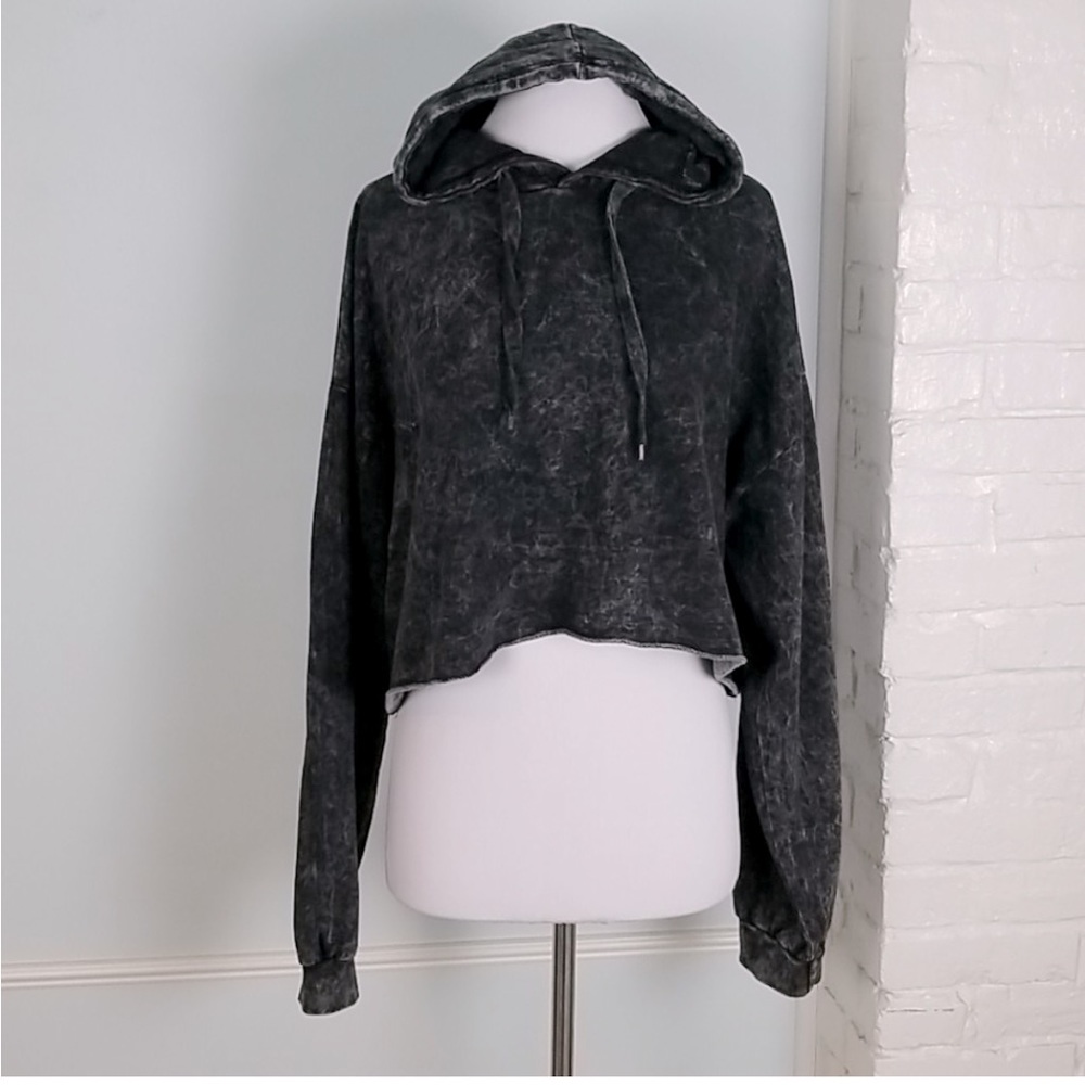 Chemistry Oversized Cropped Hoodie